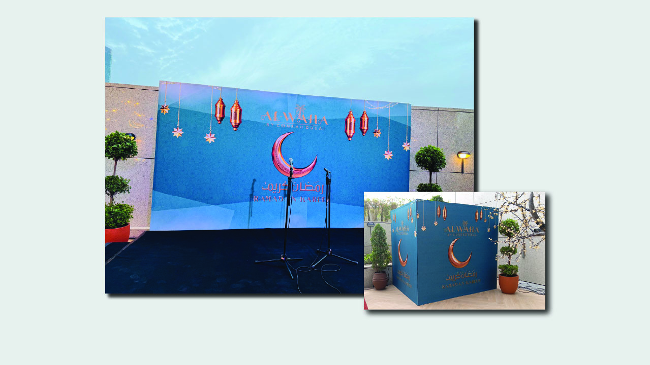 Conrad Dubai Ramadan Backdrop and Branding